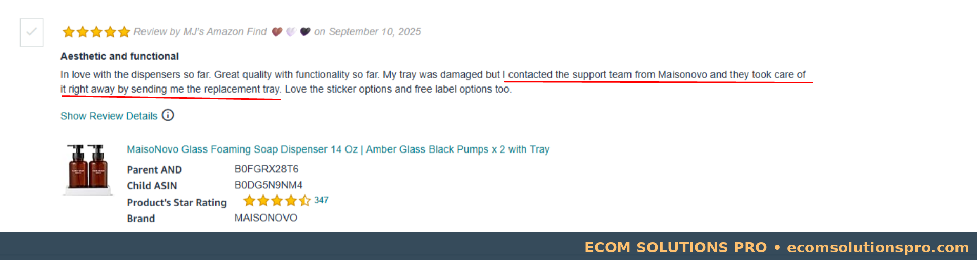 Customer service evidence 4
