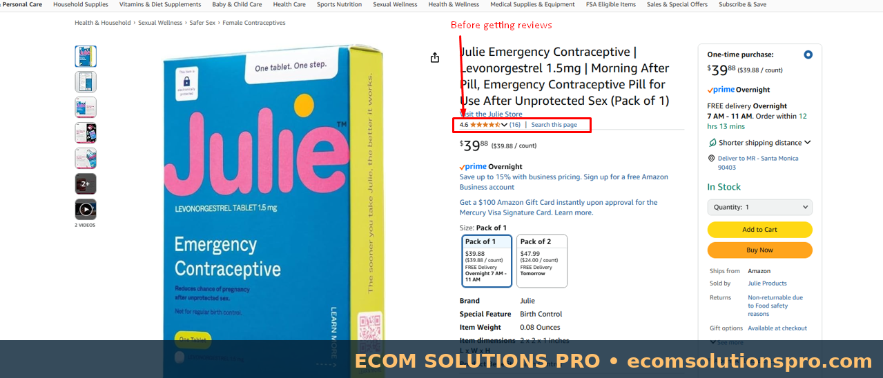 Listing rating before reputation-management work