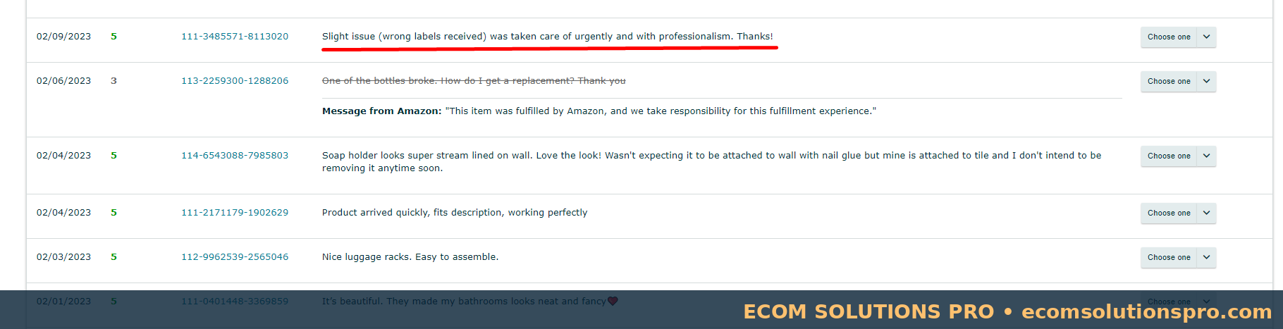 Seller feedback evidence 3